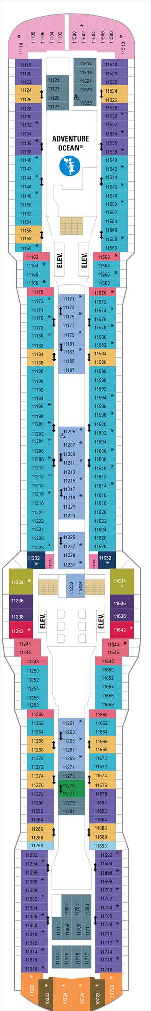 Deck plan for Anthem of the Seas