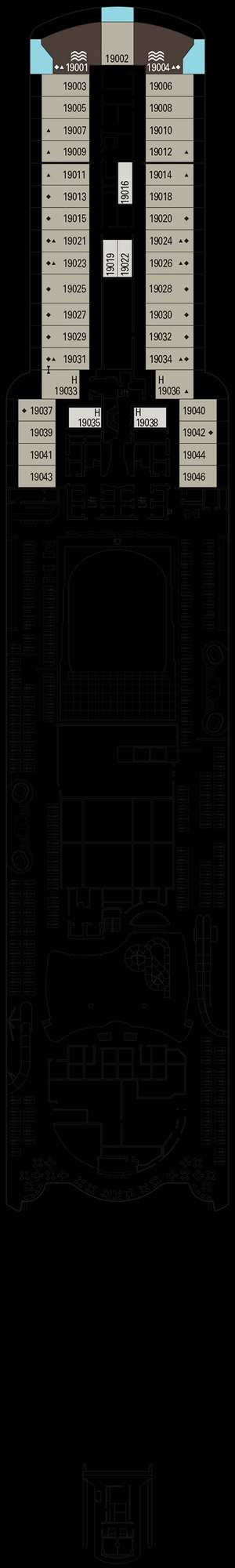 Deck plan for MSC Seascape