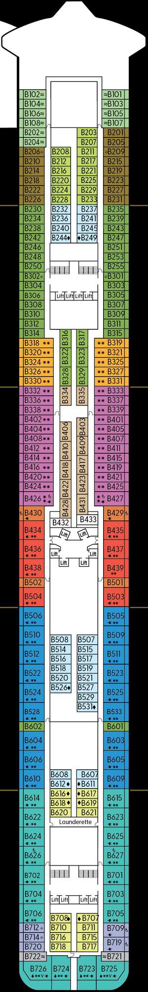 Deck plan for Britannia