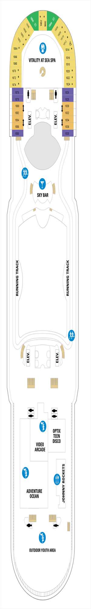 Deck plan for Explorer of the Seas