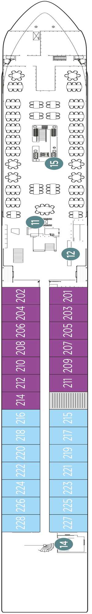 Deck plan for Emerald Liberte