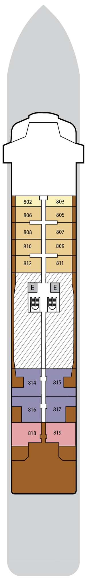 Deck plan for Silver Endeavour