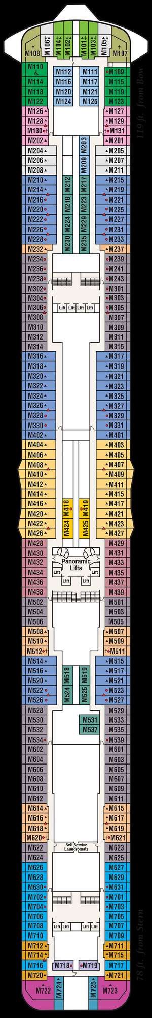 Deck plan for Discovery Princess