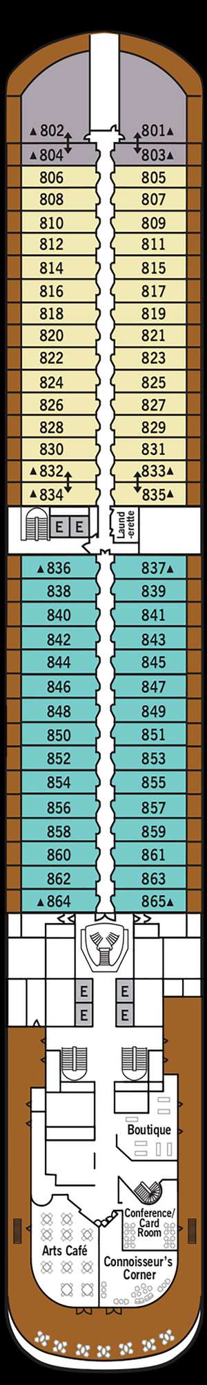 Deck plan for Silver Moon