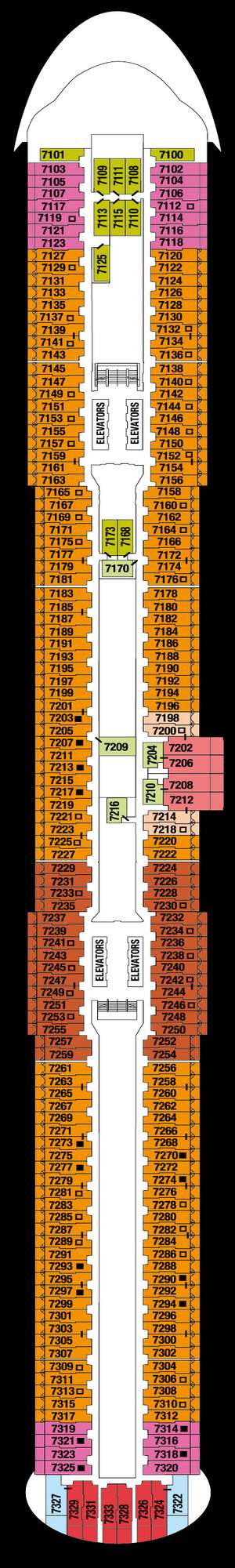 Deck plan for Celebrity Ascent