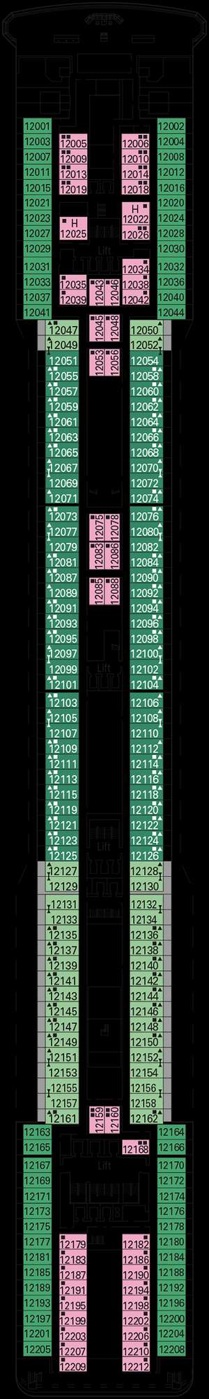 Deck plan for MSC Poesia