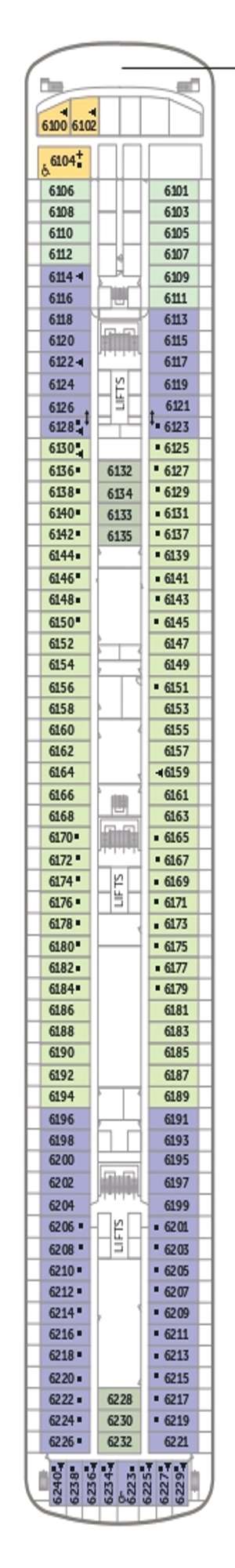 Deck plan for Borealis