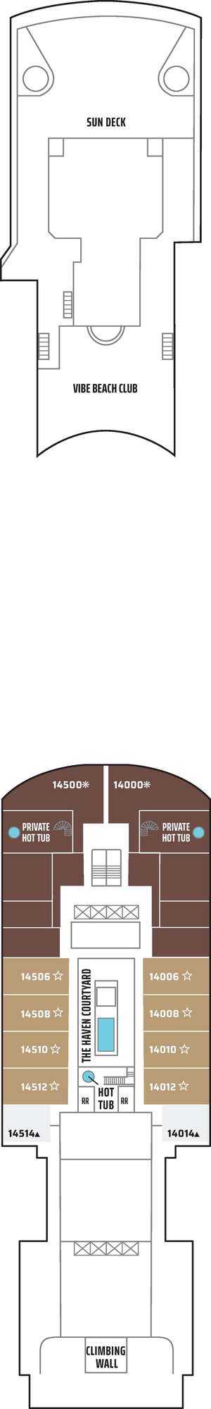 Deck plan for Norwegian Gem