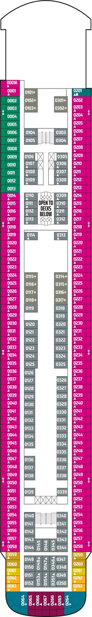 Deck plan for Norwegian Sky