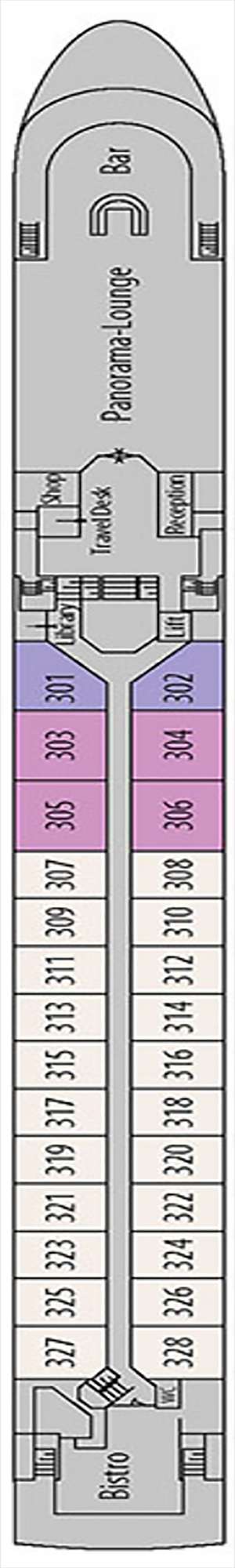 Deck plan for MS George Eliot