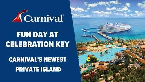 Carnival private island IC promotional banner
