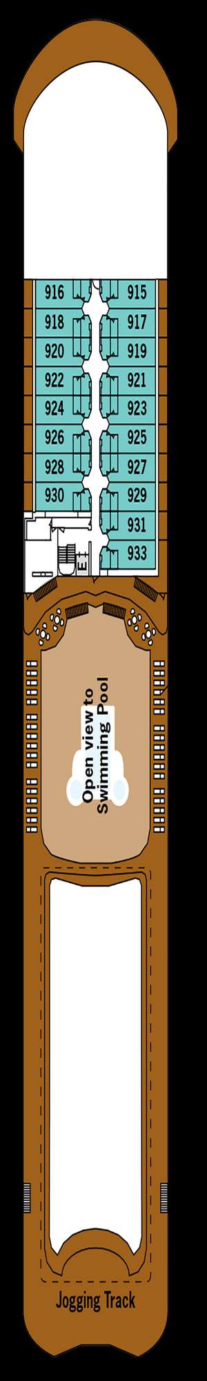 Deck plan for Silver Whisper