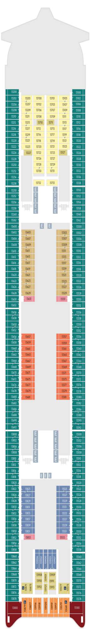 Deck plan for Disney Adventure