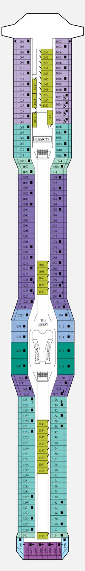 Deck plan for Celebrity Solstice