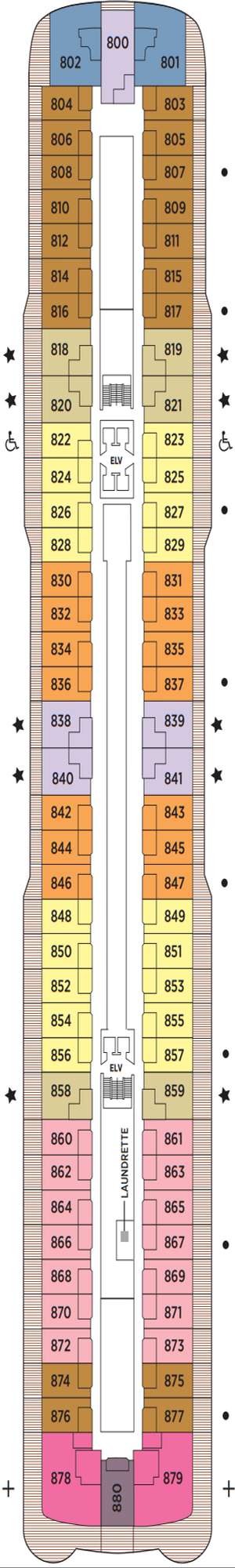 Deck plan for Regent Seven Seas Grandeur