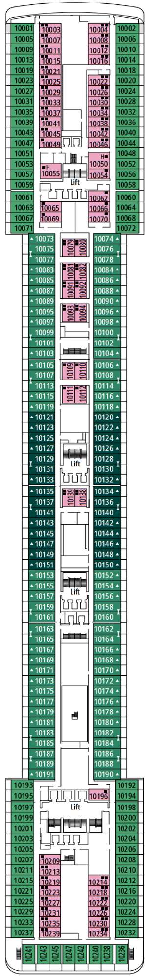 Deck plan for MSC Musica