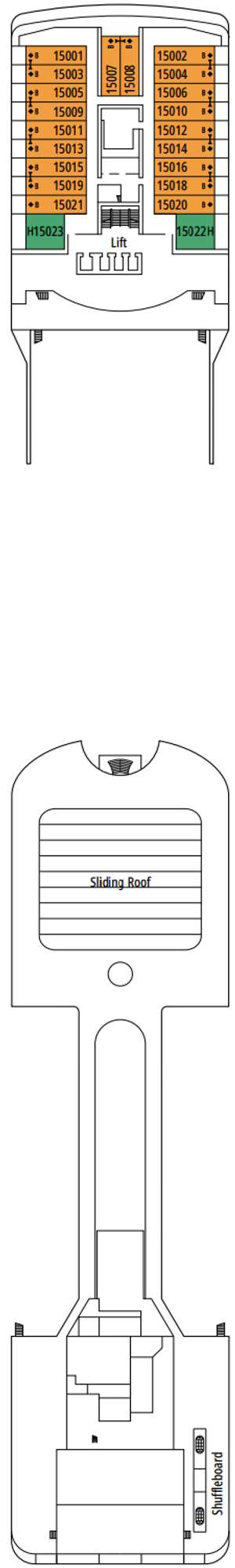 Deck plan for MSC Magnifica