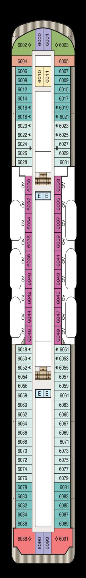 Deck plan for Oceania Insignia