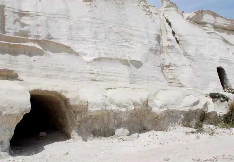Catacombs of Milos Greece