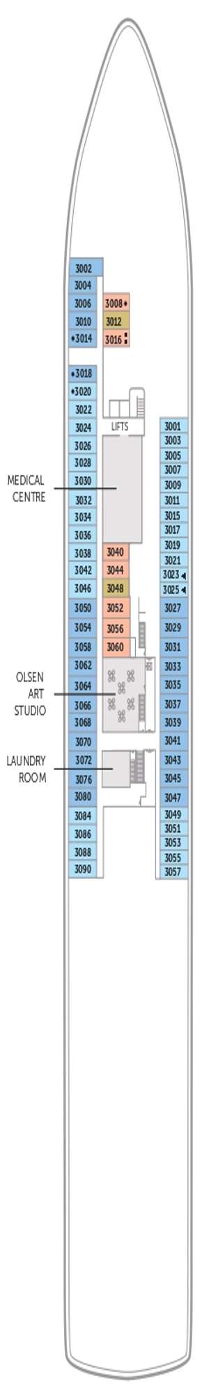 Deck plan for Balmoral
