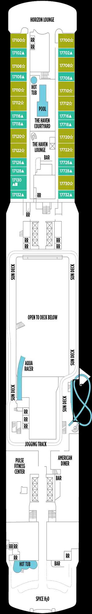 Deck plan for Norwegian Joy