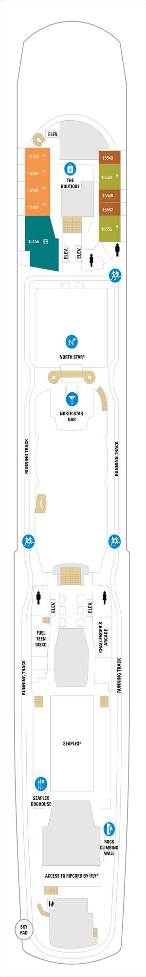 Deck plan for Spectrum of the Seas