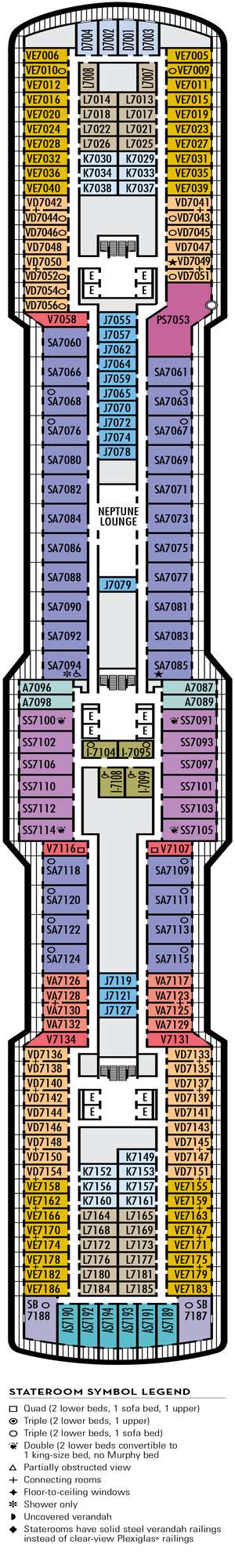 Deck plan for Nieuw Statendam