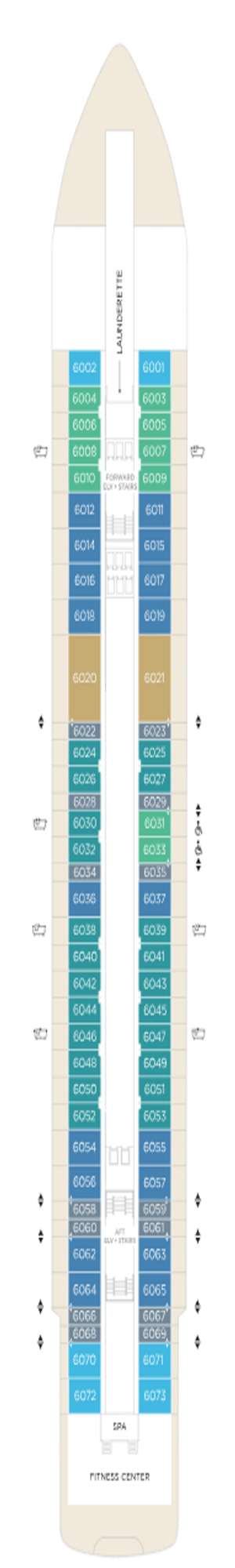 Deck plan for Crystal Grace