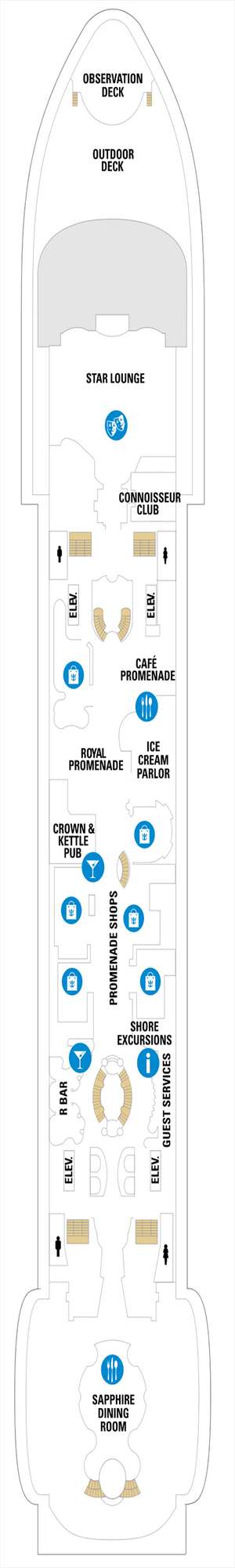 Deck plan for Explorer of the Seas