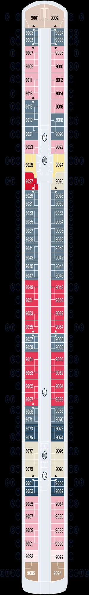 Deck plan for Explora V