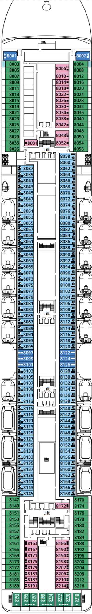 Deck plan for MSC Poesia