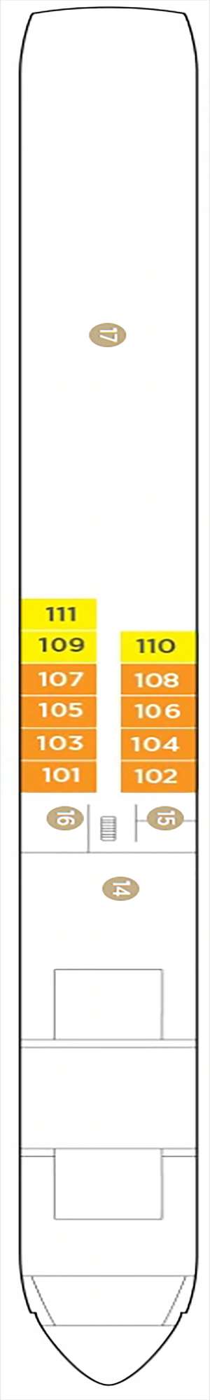 Deck plan for AmaViola