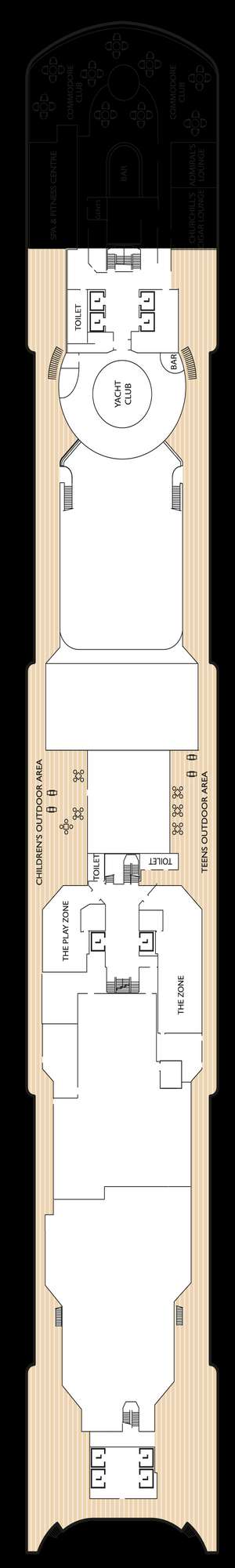 Deck plan for Queen Victoria