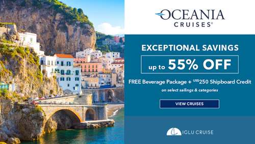 Oceania Exceptional Savings promotional banner