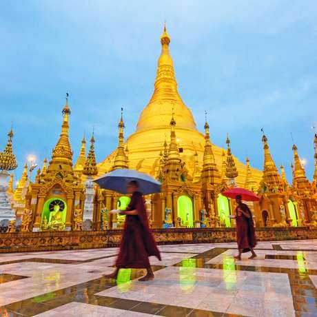 Photo overview of Yangon, Myanmar