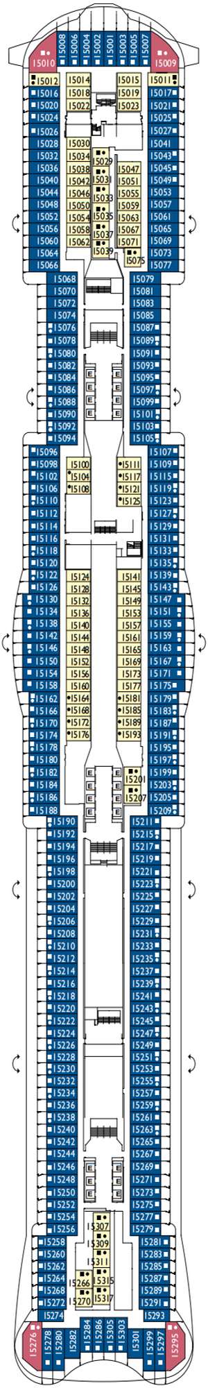 Deck plan for Costa Smeralda