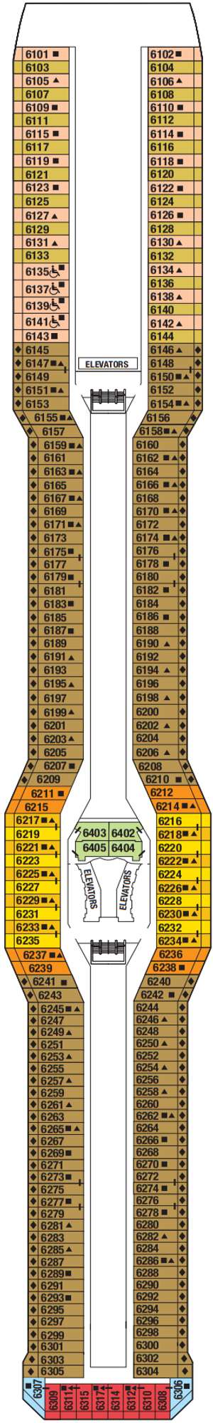 Deck plan for Celebrity Silhouette