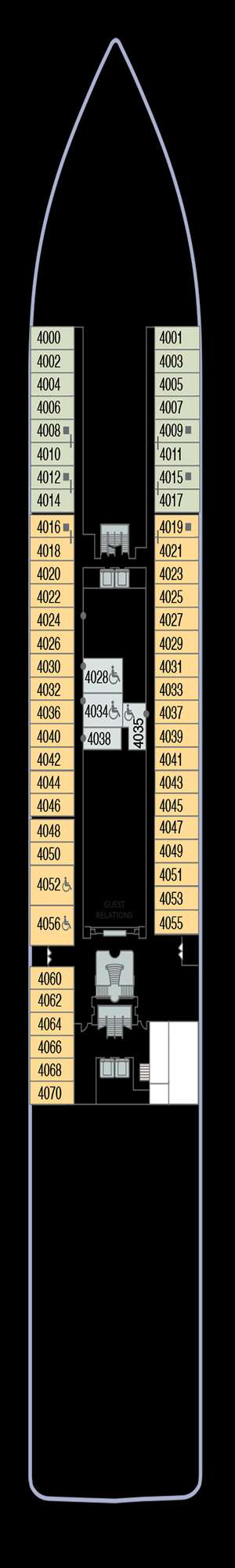 Deck plan for Azamara Onward