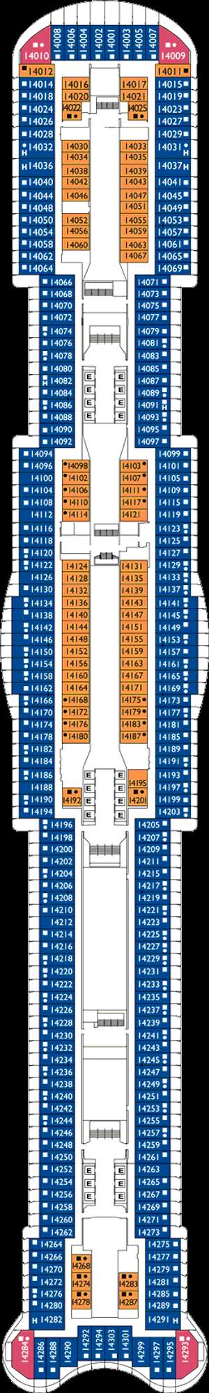 Deck plan for Costa Smeralda