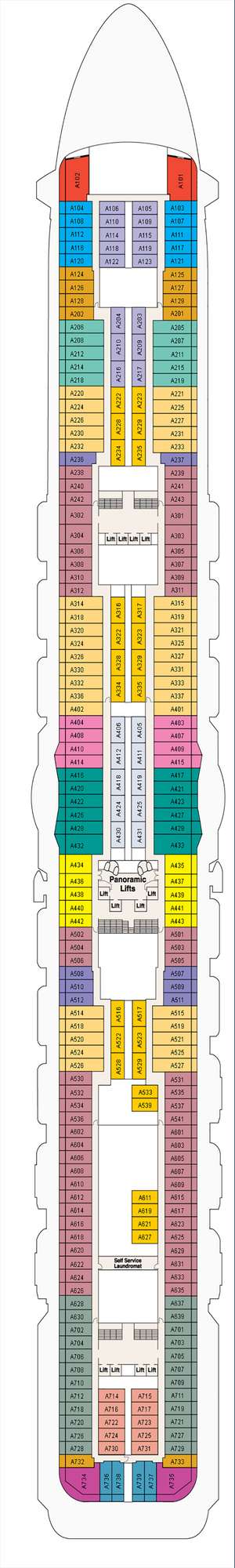 Deck plan for Enchanted Princess