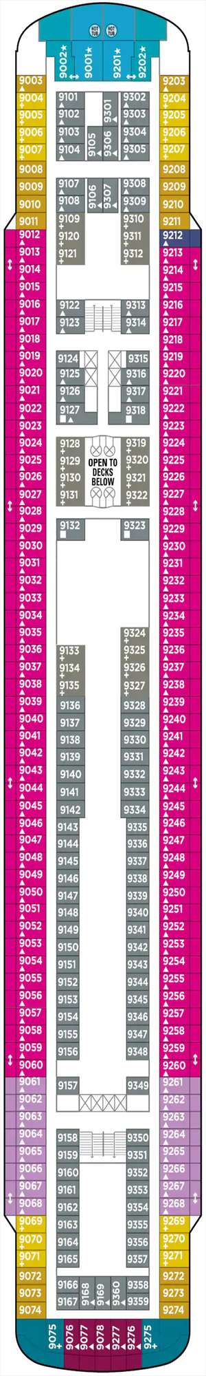 Deck plan for Norwegian Sky