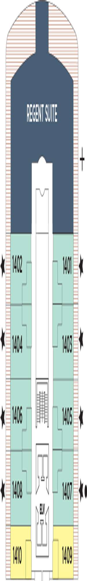 Deck plan for Regent Seven Seas Splendor