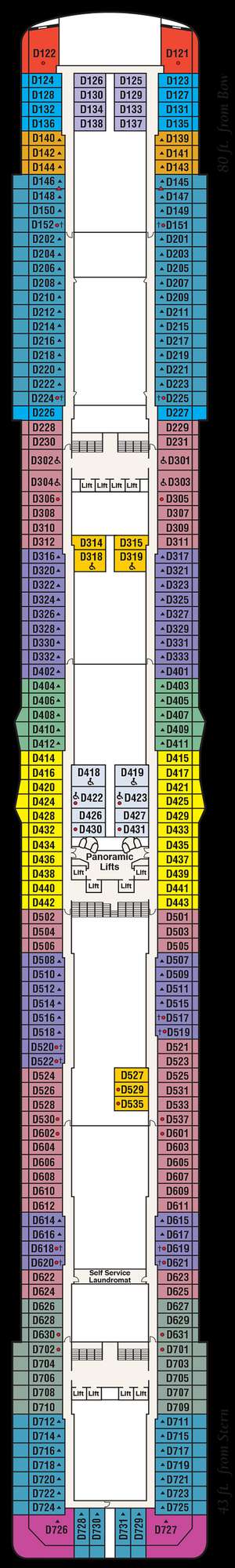 Deck plan for Discovery Princess