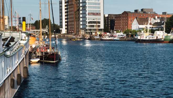 Cruise the world's busiest artificial seaway, threading through Germany's green countryside.