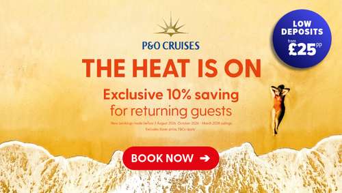 P&O - past pax IGLU promotional banner