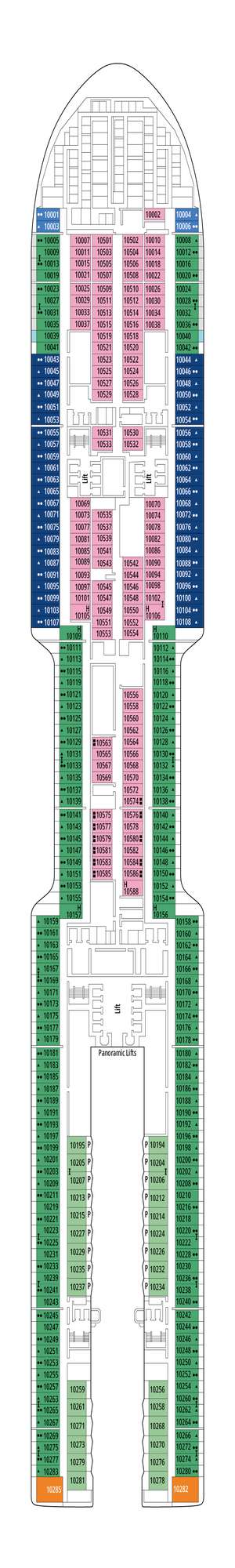 Deck plan for MSC World America
