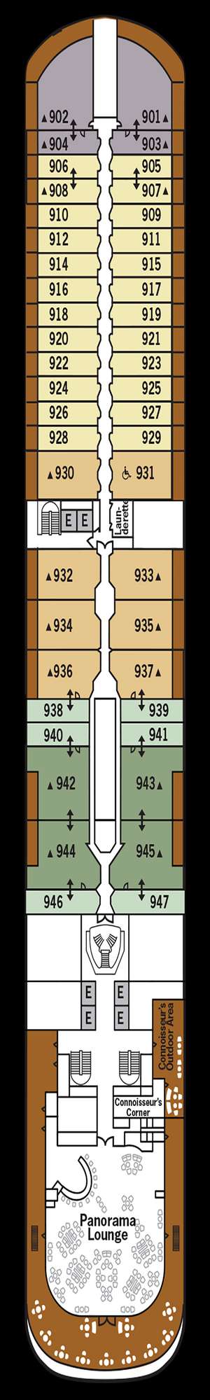 Deck plan for Silver Dawn