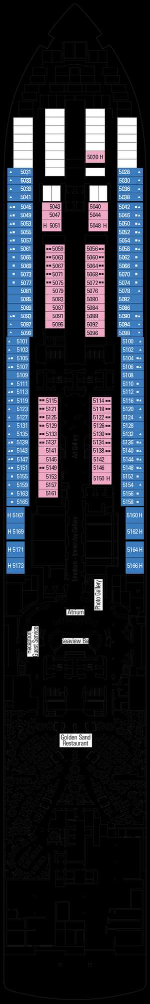 Deck plan for MSC Seaview