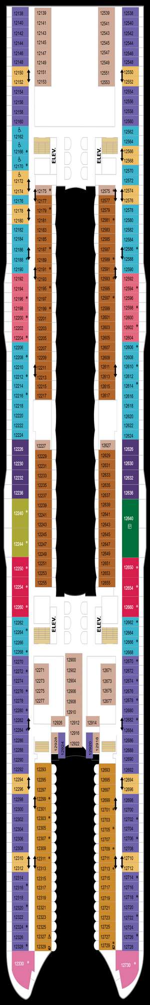 Deck plan for Harmony of the Seas