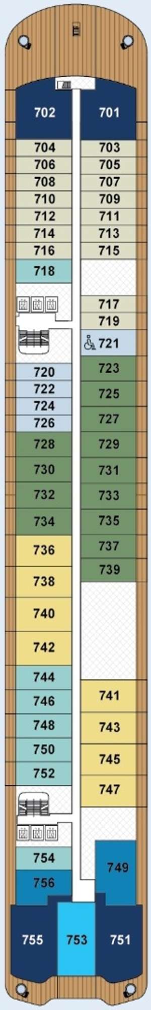 Deck plan for Ilma